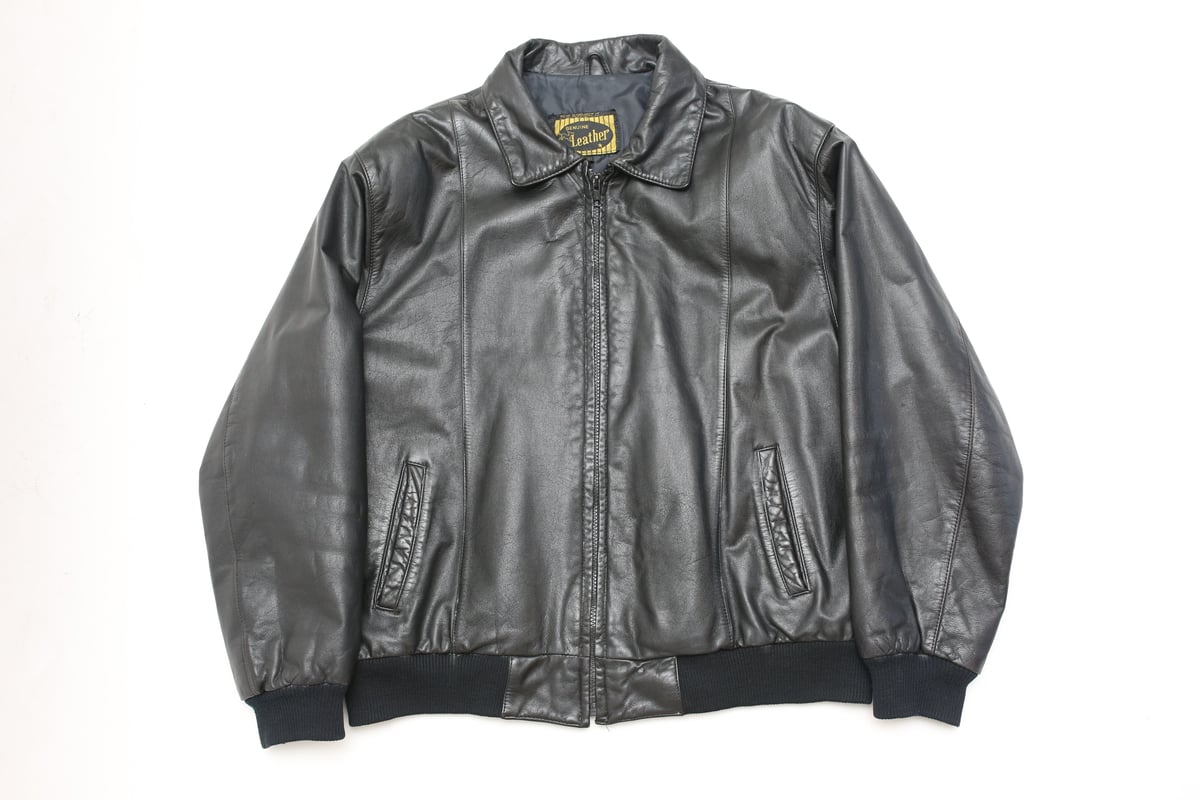 ジャケット・アウター Single Rider's Leather Jacket Black Y'2 Leather SHR-47 Sumi Dyed Horse Single Riders Jacket
