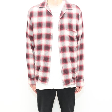 Ombre Checked L/S Shirt