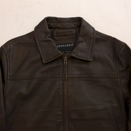 Bernardo Brown Lamb Leather Jacket