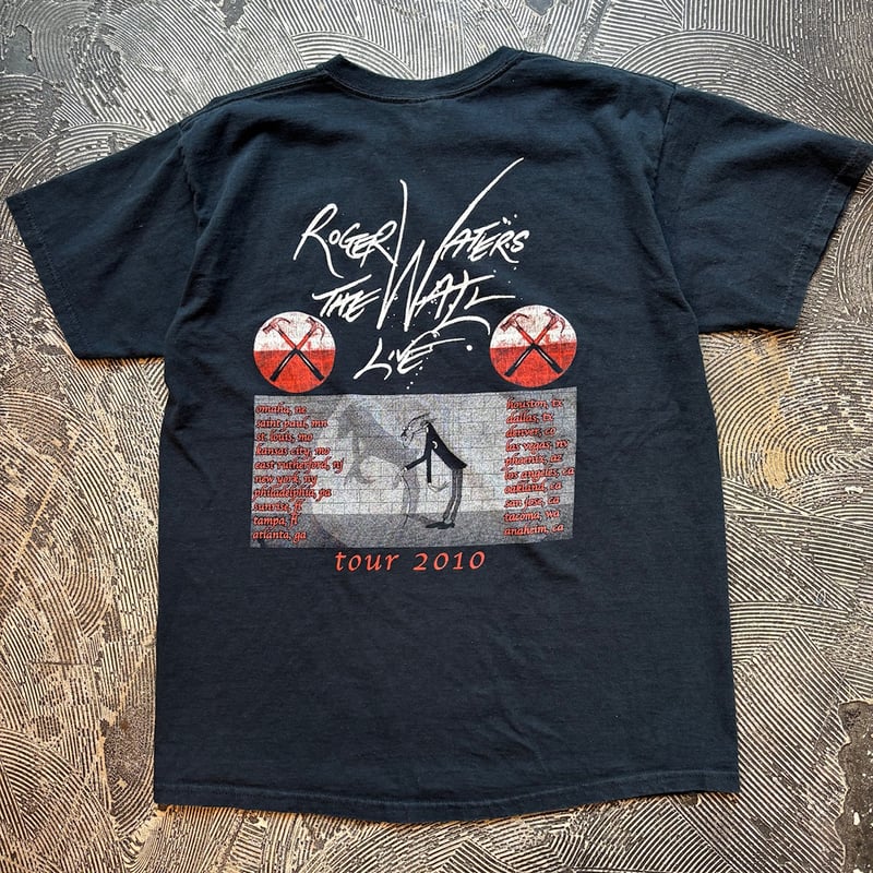 Roger Waters ピンクフロイド 2010ツアーTシャツ Roger Waters The Wall Live Tour 2010 