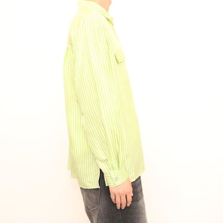 Striped Silk L/S Shirt