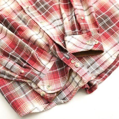 Ombre Check Flannel Shirt