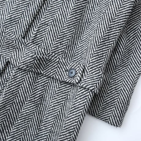 70-80s Calvin Klein Herringbone Wool Coat