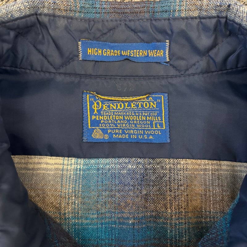 70s Pendleton Wool Western Shirt 