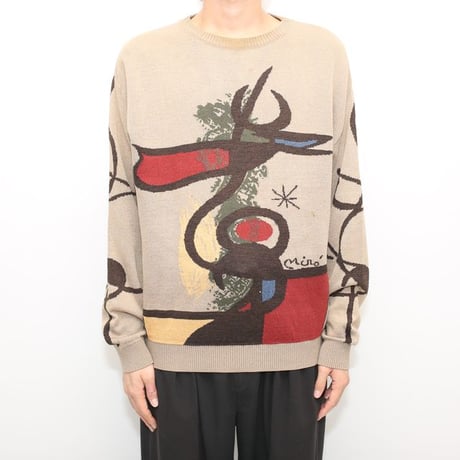 90s Joan Miró Knit Sweater