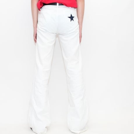 Star Patchwork Boots-Cut Pants