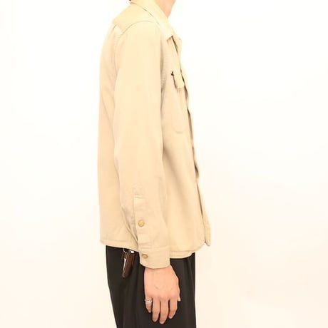 40's Forstmann Open Collared Wool L/S Shirt