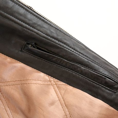 Hathaway Black Leather Coat