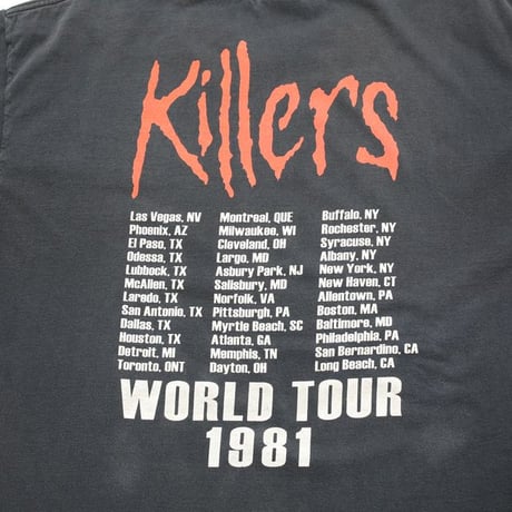 00s Iron Maiden "Killers World Tour 1981" T-Shirt