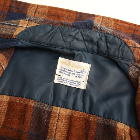 70-80s Woodchopper Wool Plaid Loop Shirt