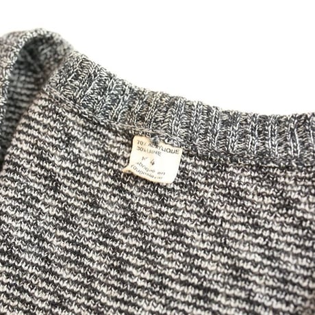 Geometric Pattern Acryl Knit Cardigan "MADE IN JUGOSLAVIJA"