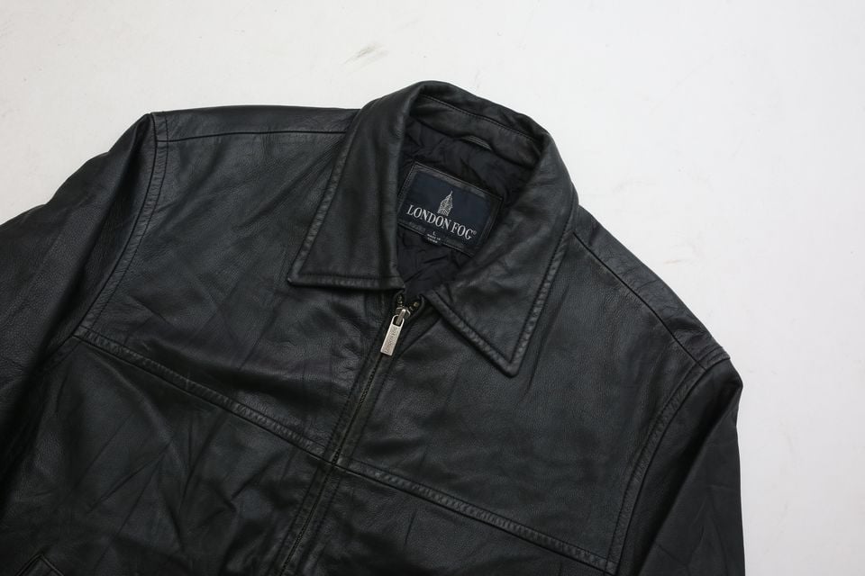 LONDON FOG Black Leather Jacket | Strato LONDON FOG Black Leather Jacket | Strato