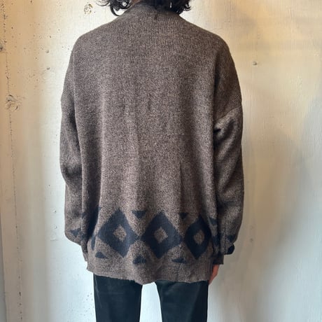 Patterned Knit Cardigan