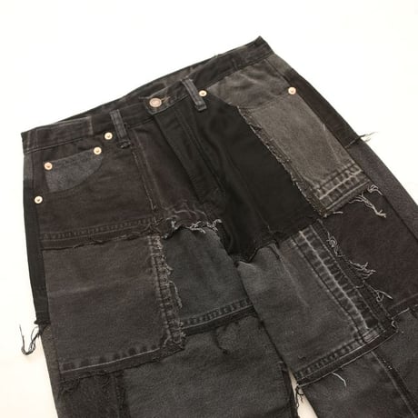 Levi's Patchwork Remake Black Denim Pants