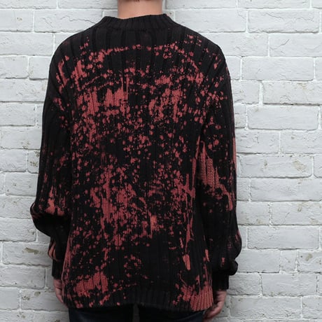 Hard Bleach Wash Cotton Sweater