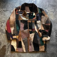Patchwork Mouton Jacket