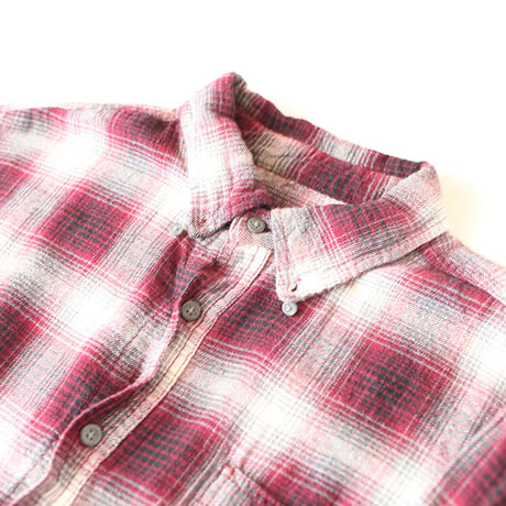 Ombre Checker Flannel Shirt