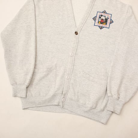 80s Disney Mickey Mouse Sweat Cardigan