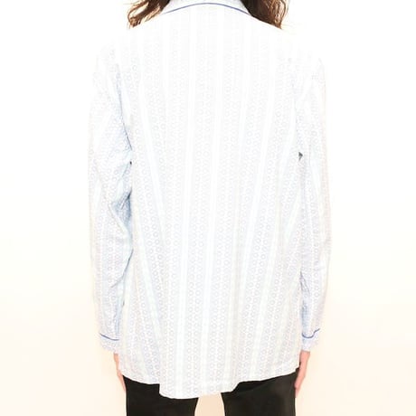 Stripe Pattern Pajama Shirt