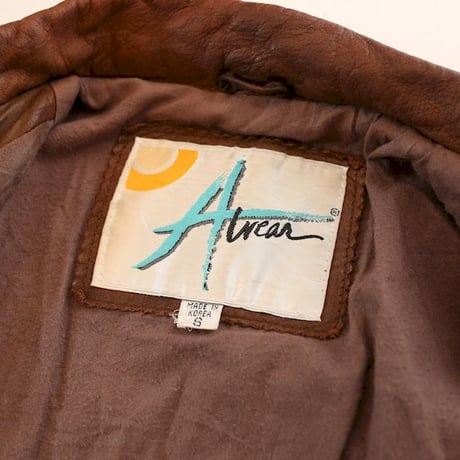 Brown Rib Leather Jacket