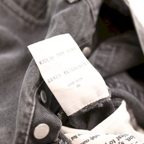 90's Levi's 508 Black Denim Pants MADE IN UK