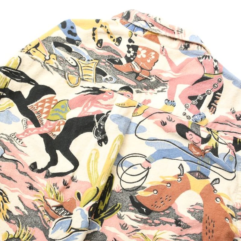 90's Shadow Boxer Cotton Printed Flannel Shirt 90's Shadow Boxer Cotton Printed Flannel Shirt
