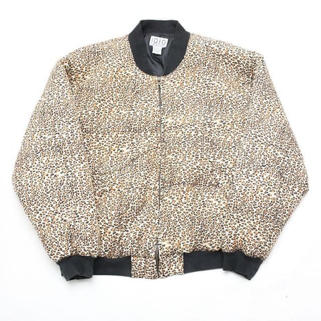 Leopard Pattern Silk Jacket