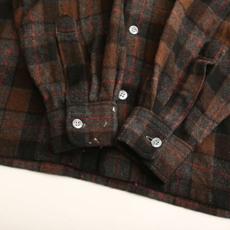 60s Towncraft Wool Plaid Loop Shirt