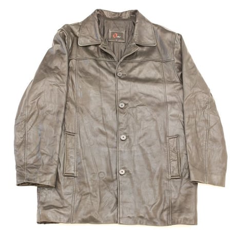 Black Lamb Leather Coat