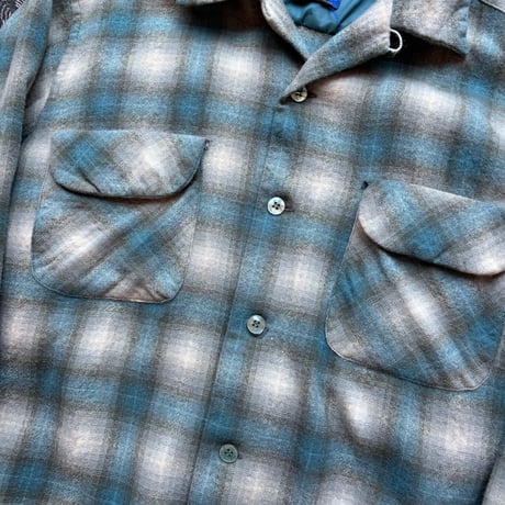 60s Pendleton Ombre Plaid Loop Shirt