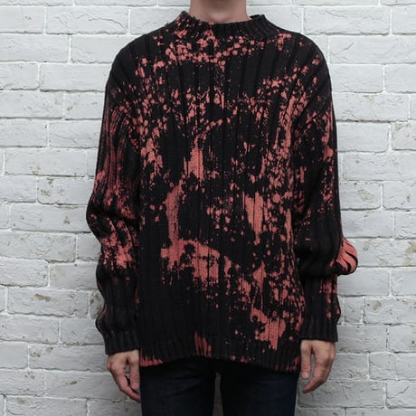 Hard Bleach Wash Cotton Sweater