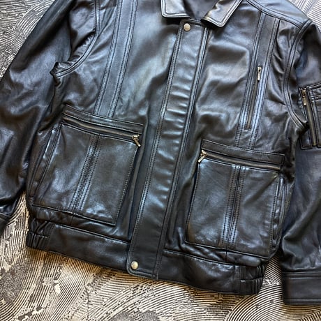 Flight Leather Jacket Black