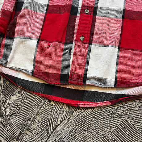 St. John's Bay × BIG MAC Cotton Heavy Flannel Shirt MADE IN PORTUGAL