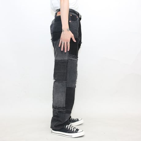 Levi's Patchwork Remake Black Denim Pants
