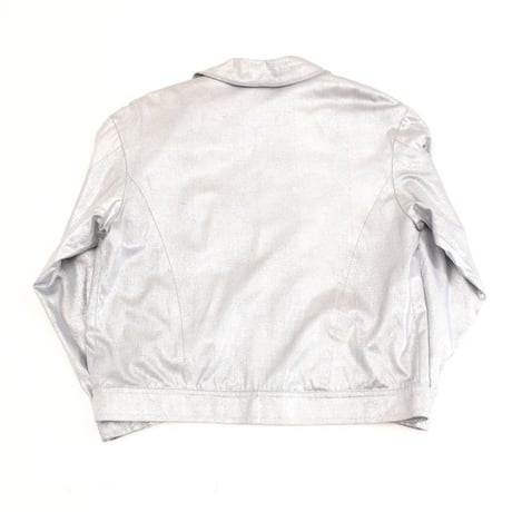 Silver Metallic Silk Jacket