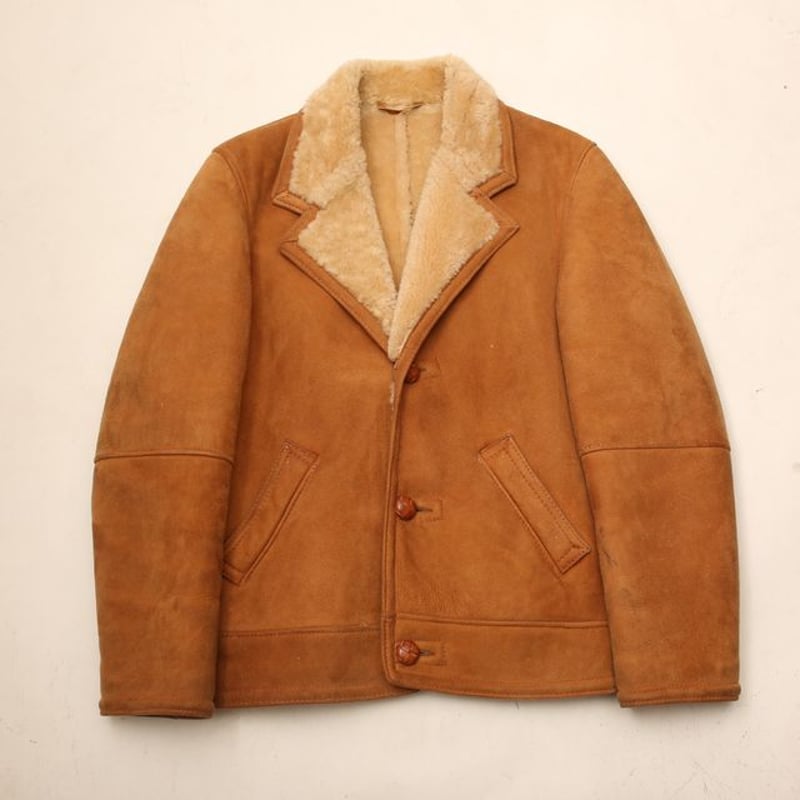 Schott ムートン本皮　ショートコート　made in USA. ショール… Schott Mouton Jacket MADE IN USA | Strato