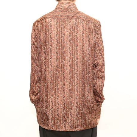 Paisley Pattern Silk L/S Shirt