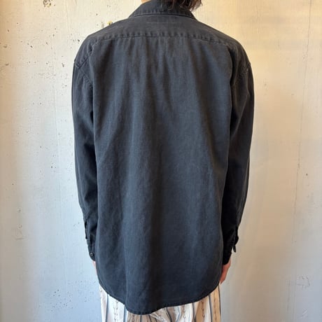 Open Collar Linen Cotton Shirt