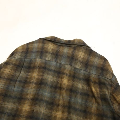 60s "Sportsman" Wool Plaid Loop Shirt