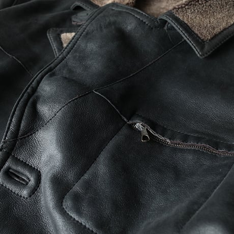 Black Mouton Coat