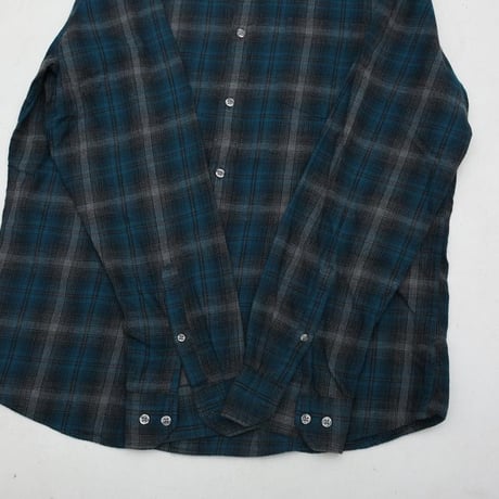 Ombre Check Flannel Shirt