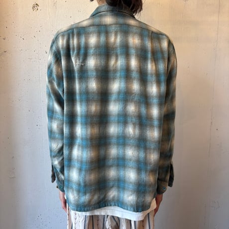 60s Pendleton Ombre Plaid Loop Shirt