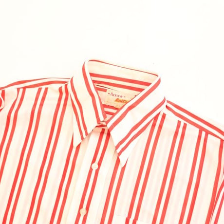 70's Arrow Striped Polyester L/S Shirt