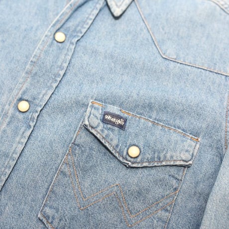80s Wrangler Denim Western Shirt
