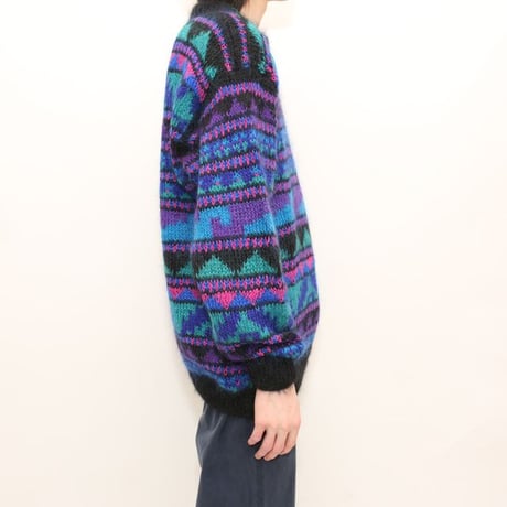 Hand Made Mohair Knit Sweater