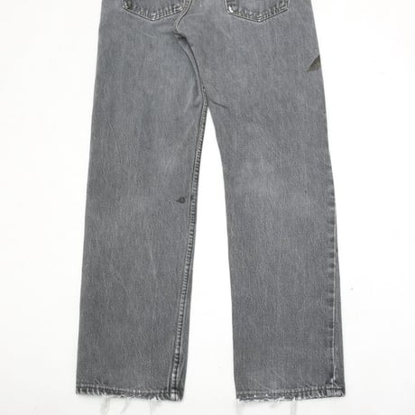 90s Levi's 501 "Yarn-dyed" Black Denim Pants