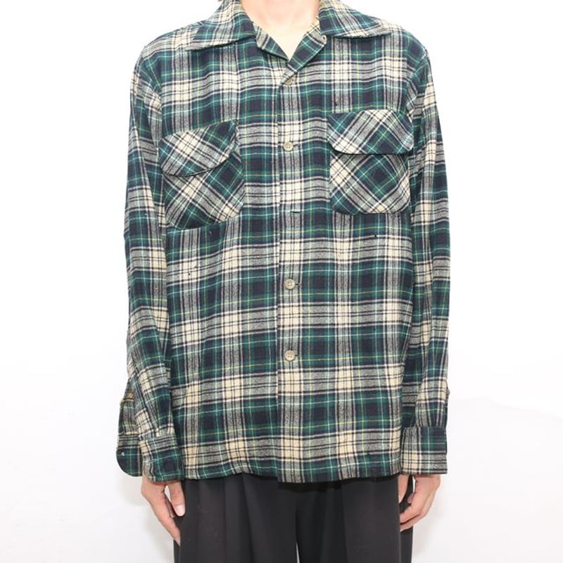 40s Pendleton Wool Plaid Loop Shirt | Strato