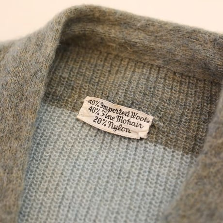 60's Vintage Mohair Knit Cardigan