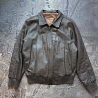 Rib Leather Jacket