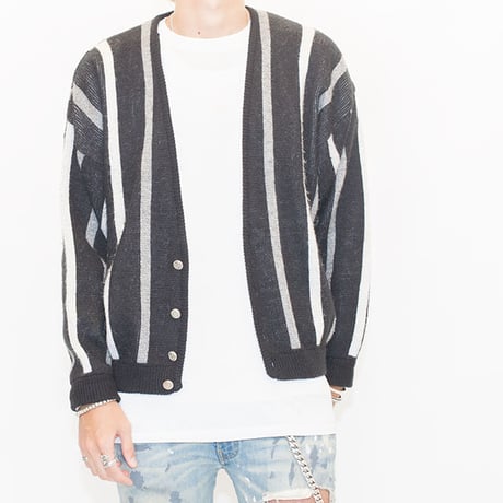 Stripe Knit Cardigan